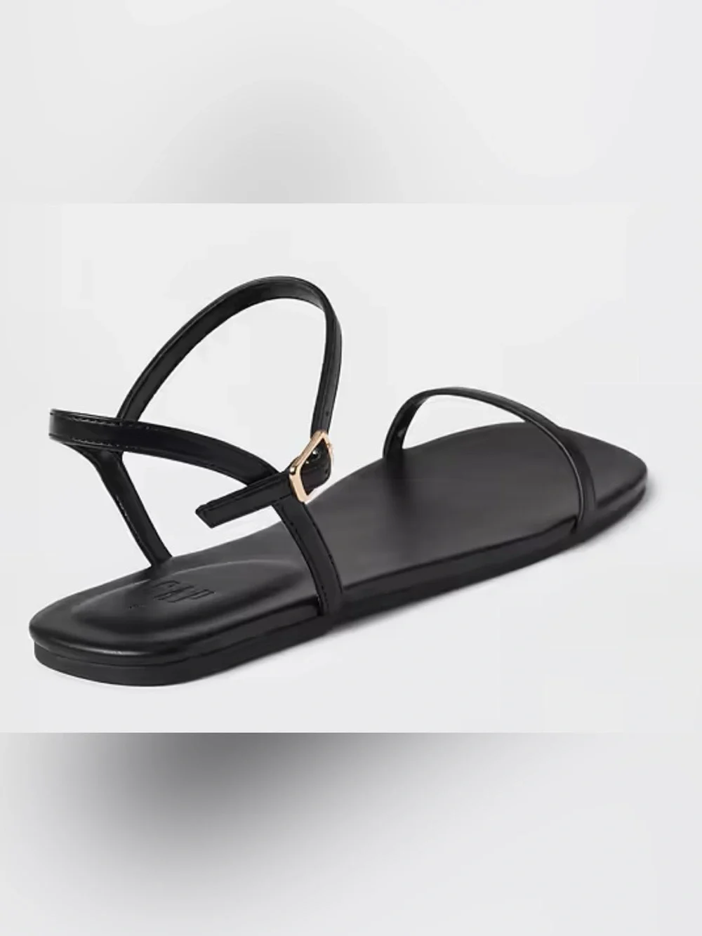 Gap Black Slim-Strap Flat Sandals